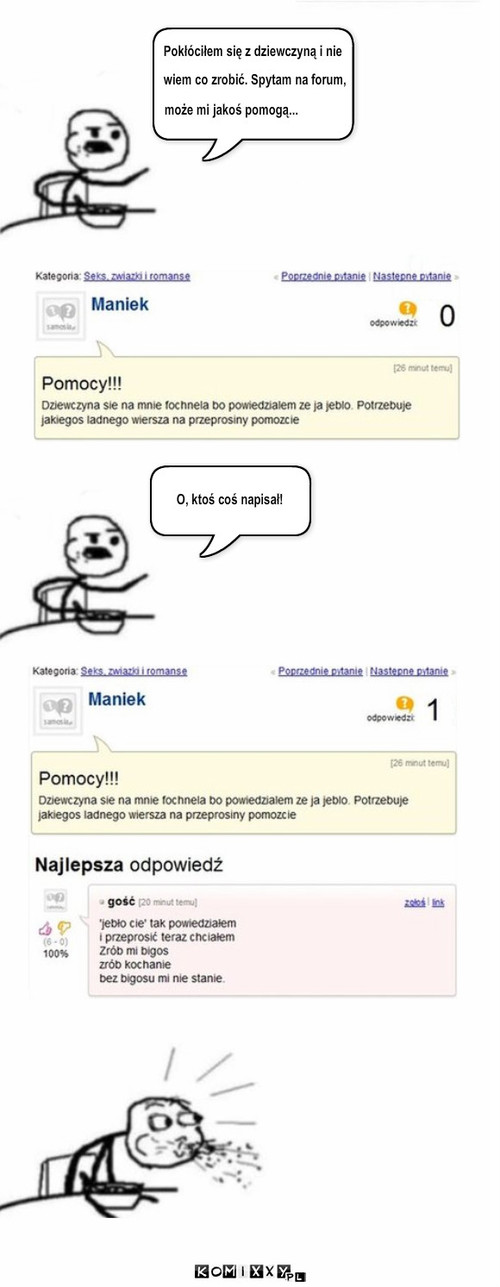 Przeprosiny – może mi jakoś pomogą... wiem co zrobić. Spytam na forum, Pokłóciłem się z dziewczyną i nie O, ktoś coś napisał! 