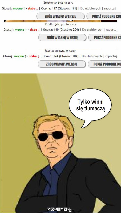 Winni – Tylko winni się tłumaczą 