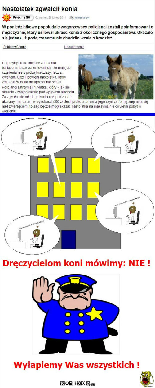 Nie dręczycielom koni –  