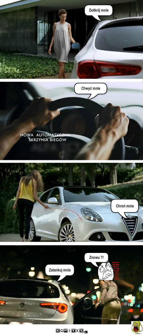 Alfa Romeo Giulietta – Chwyć mnie Chroń mnie Dotknij mnie Zatankuj mnie Znowu ?! 