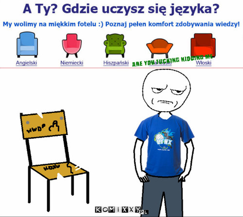 A ty gdzie się uczysz języka? –  