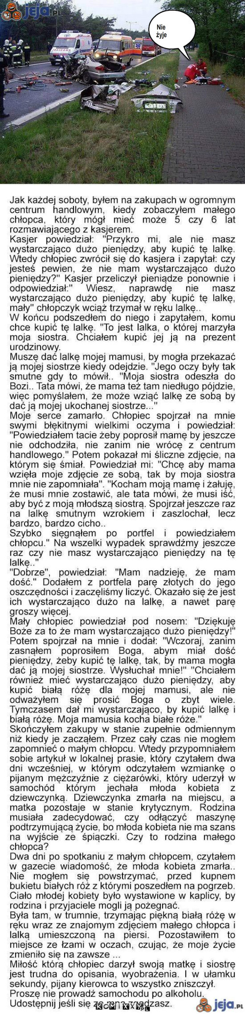 Smutne a jednak prawda – Nie żyje 