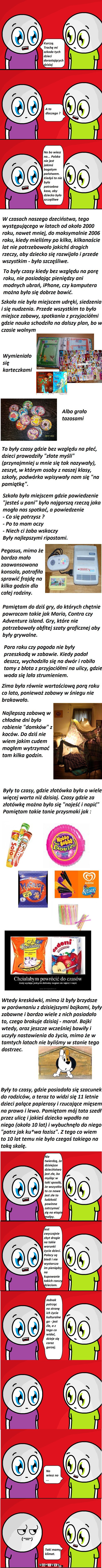 Dzieciństwo dawniej a dziś –  