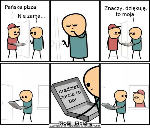 Pizza przyszła –  