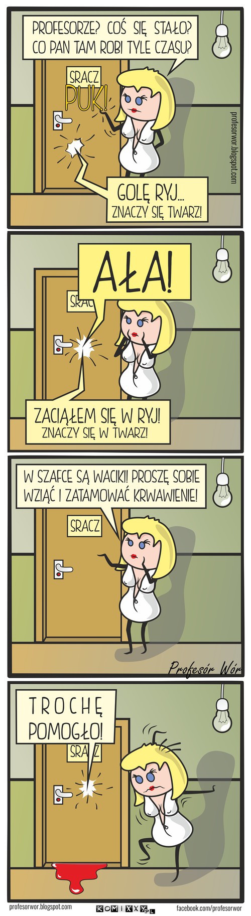 Ryj, znaczy się twarz... –  