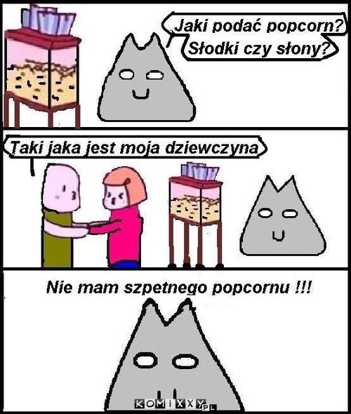 Kot Sprzedawca Popcornu –  