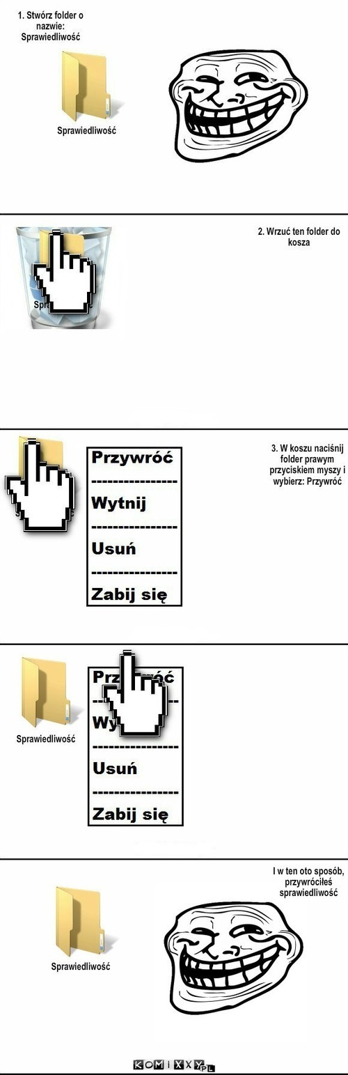 Jak przywrócić sprawiedliwość. –  