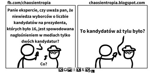 Niewiedza wyborców o liczbie kandydatów na prezydenta –  