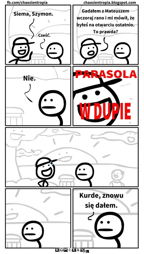 Kolejny żart na szymonie –  