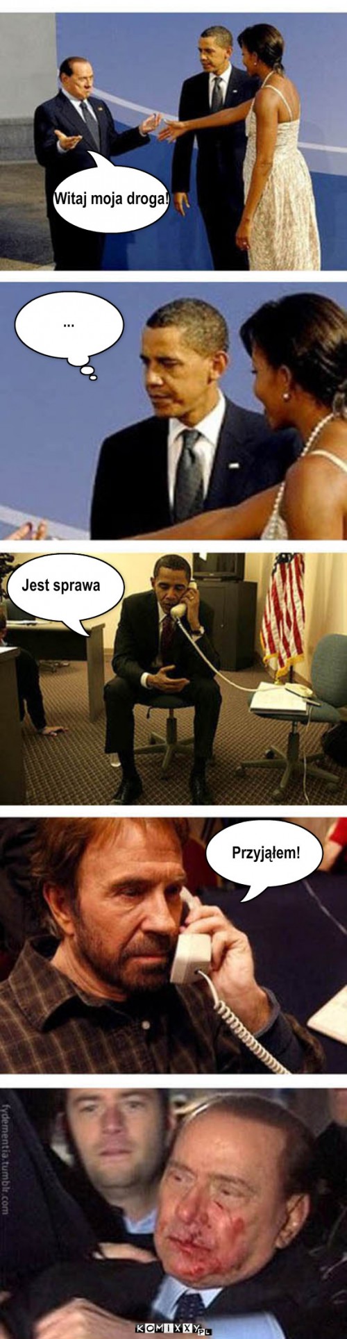 Obama sprawa – Witaj moja droga! ... Jest sprawa Przyjąłem! 