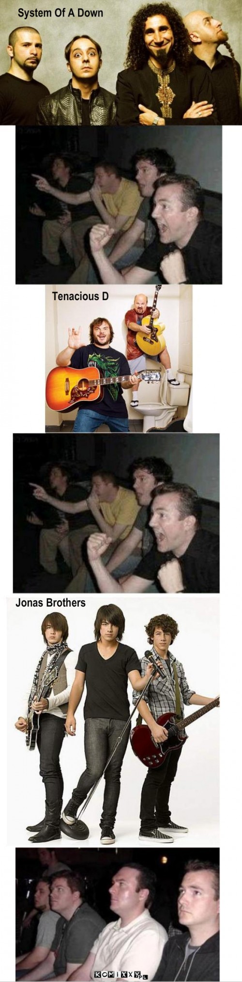 Muzyka – Tenacious D System Of A Down Jonas Brothers 