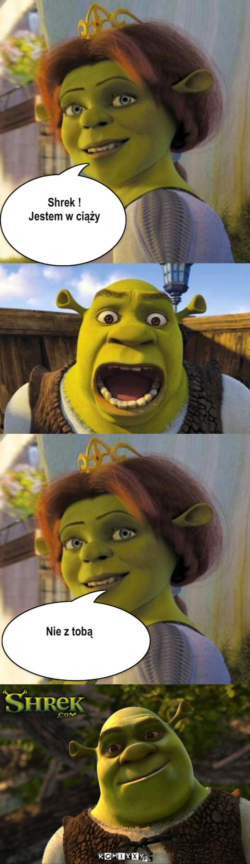 Ciąża – Shrek !
Jestem w ciąży Nie z tobą 