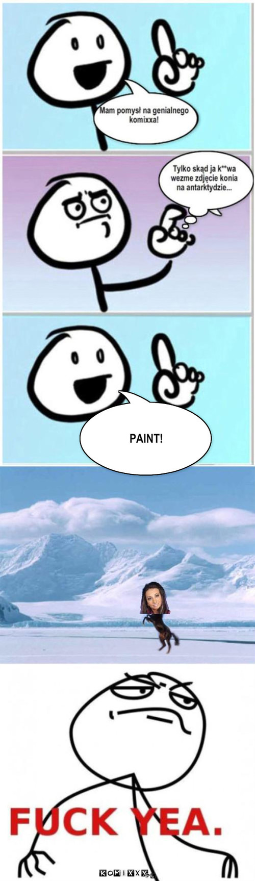 Koń na Antarktydzie – PAINT! 