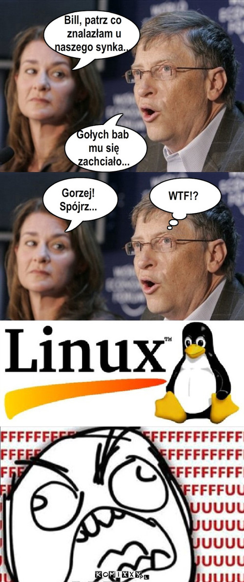 Bill & Mellinda – Bill, patrz co
 znalazłam u 
naszego synka... Gołych bab
 mu się
 zachciało... Gorzej!
Spójrz... WTF!? 