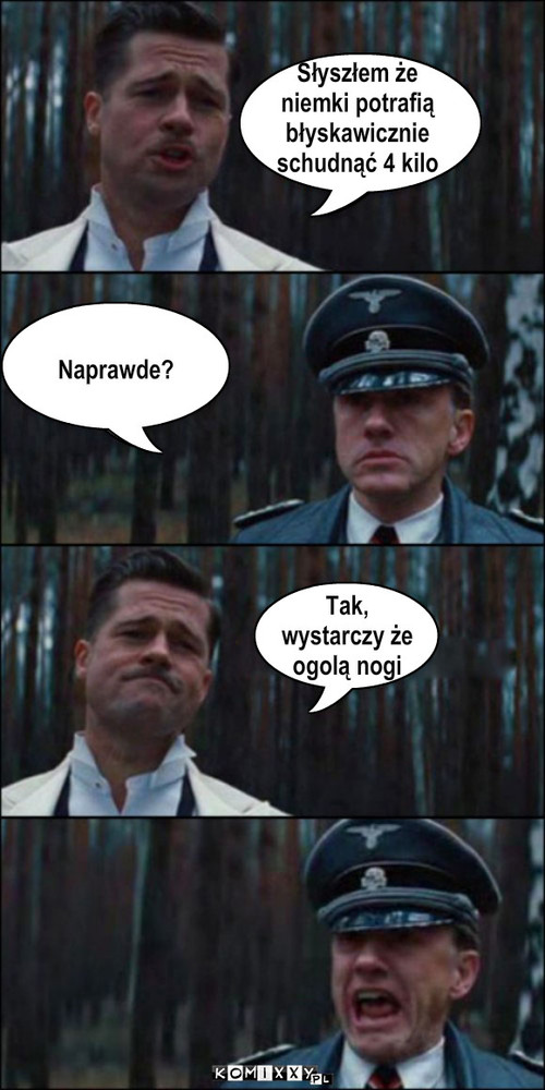 ogolone niemki – Słyszłem że 
niemki potrafią
błyskawicznie
schudnąć 4 kilo Naprawde? Tak,
wystarczy że
ogolą nogi 