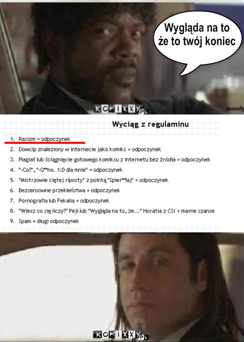 Pulp Fiction – Wygląda na to
że to twój koniec 