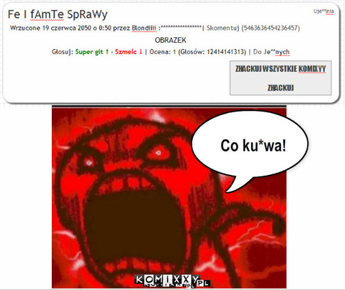 Komixxy w przyszłości – Co ku*wa! 