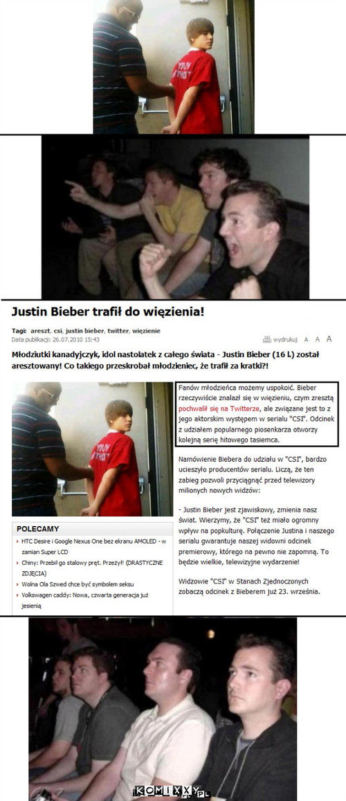 Bieber w więzieniu –  