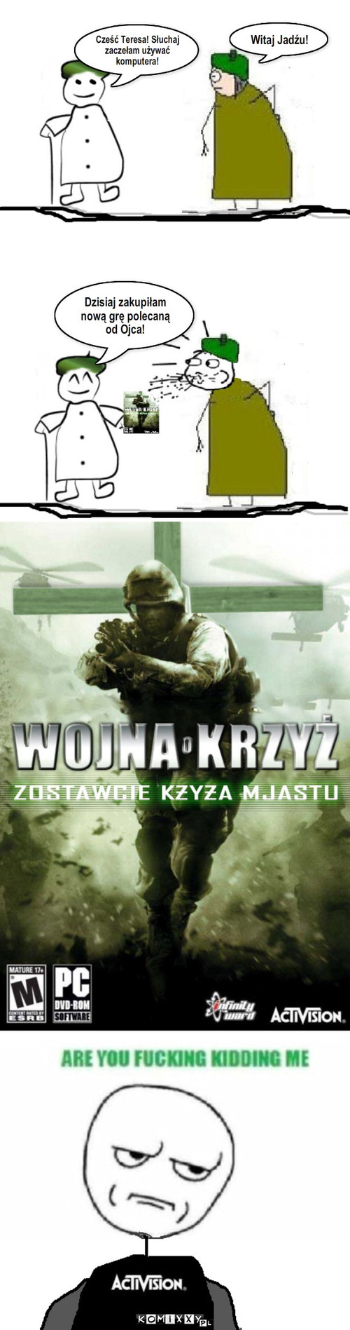 WOK4? – Witaj Jadźu! Cześć Teresa! Słuchaj zaczełam używać komputera! Dzisiaj zakupiłam nową grę polecaną od Ojca! 