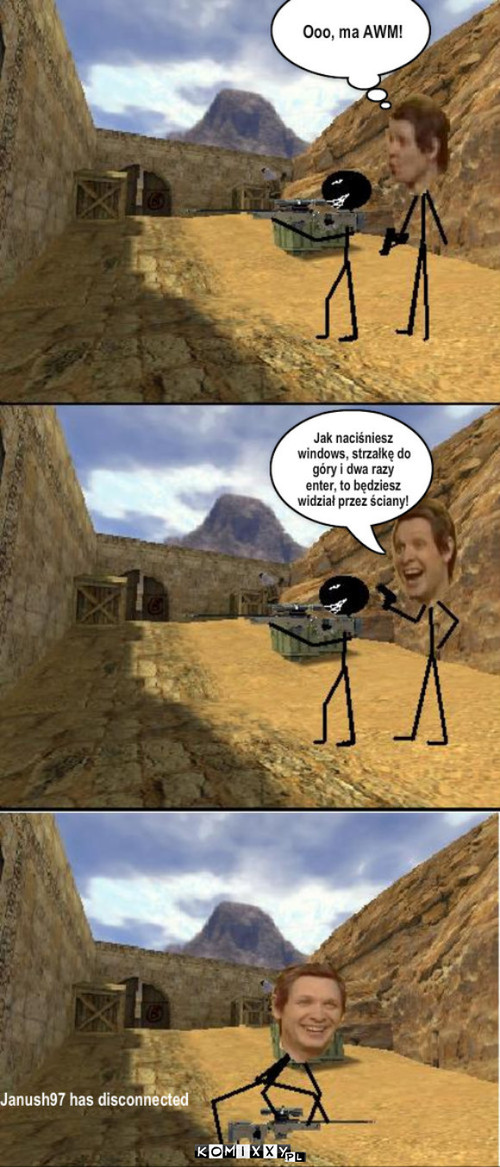 Trololo gra w counter strike'a –  