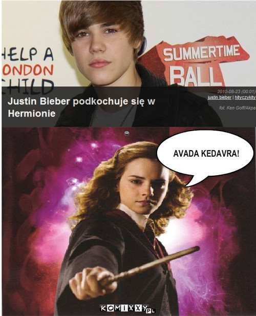 Justin i Hermiona – AVADA KEDAVRA! 