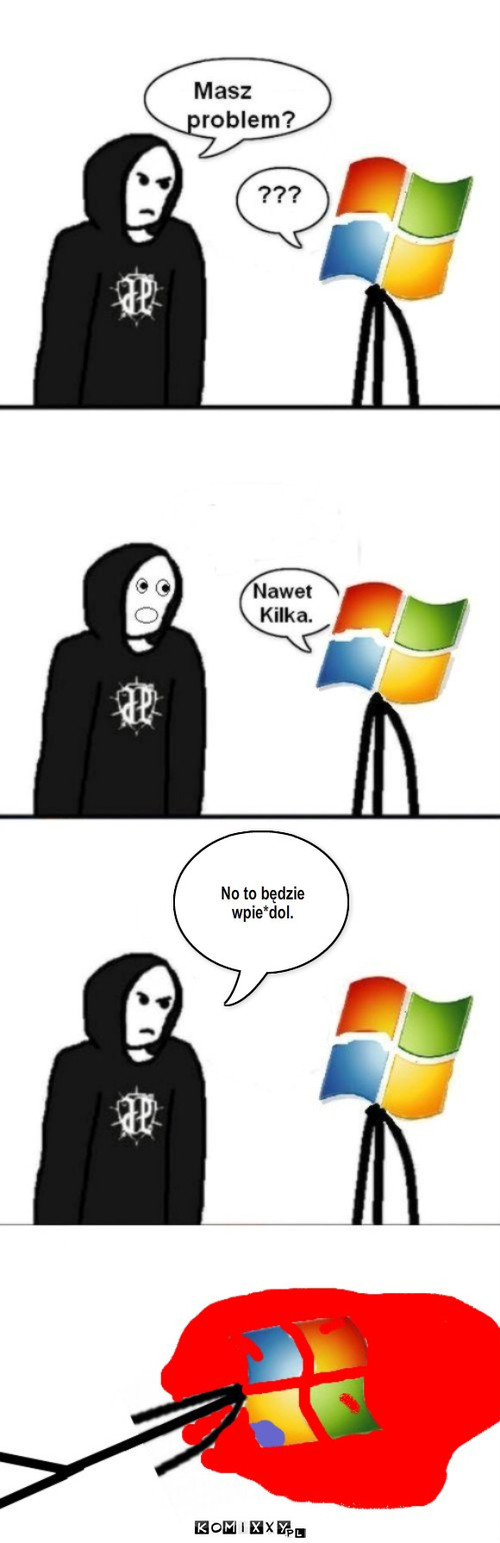 Windows problem2 – No to będzie wpie*dol. 