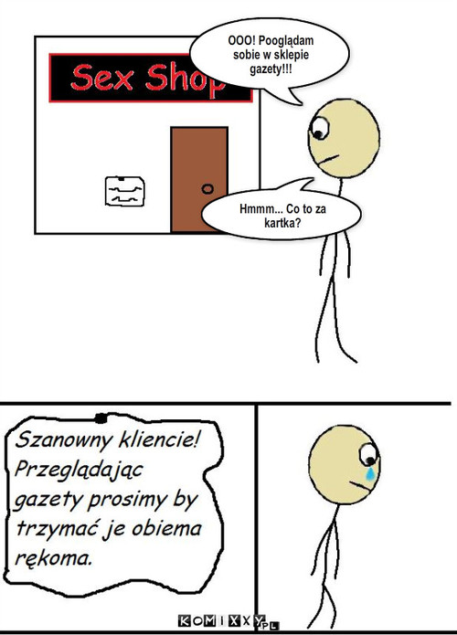 Prośba pracowników – OOO! Pooglądam sobie w sklepie gazety!!! Hmmm... Co to za kartka? 