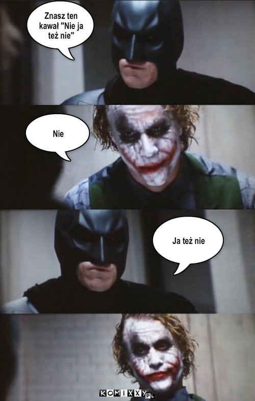 Batman i Joker – Znasz ten kawał 