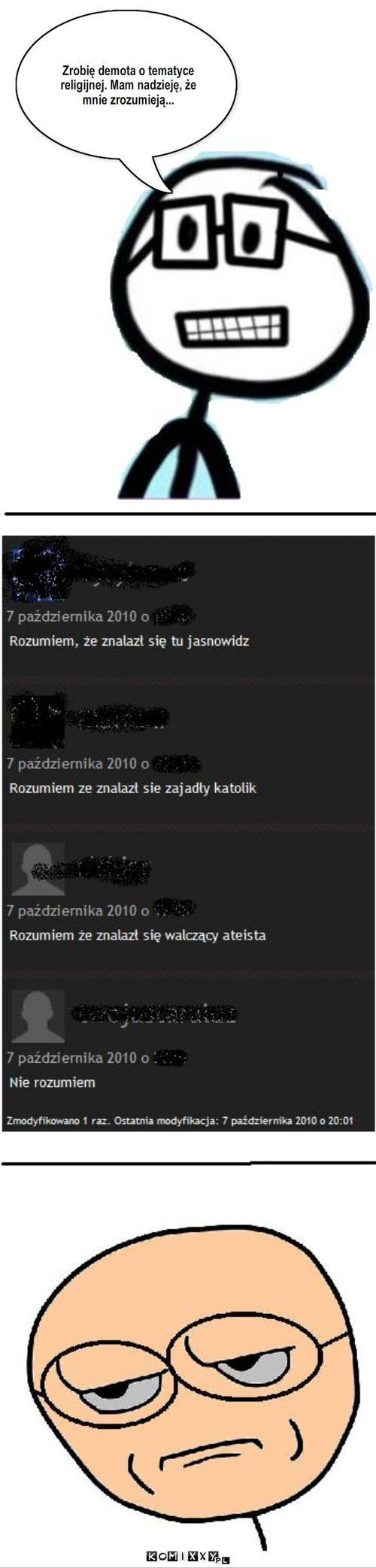 Demot – Zrobię demota o tematyce religijnej. Mam nadzieję, że mnie zrozumieją... 