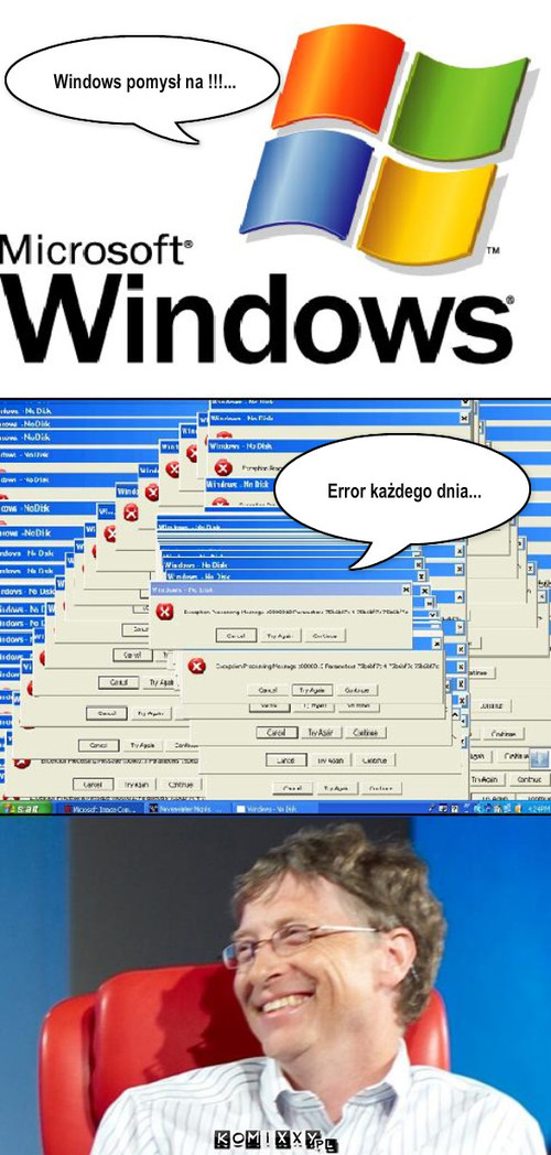 Windows pomysł na... – Windows pomysł na !!!... Error każdego dnia... 