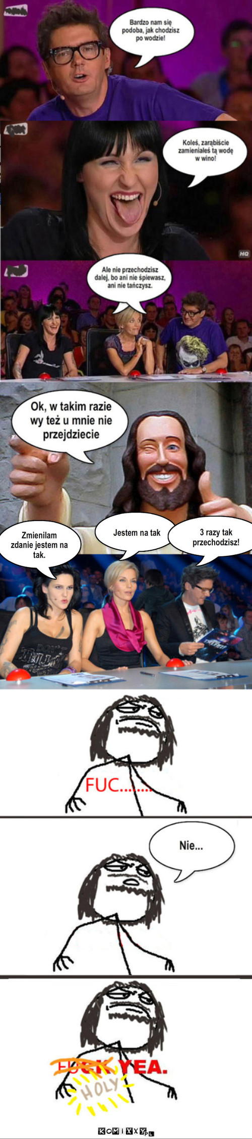 Jezus ma talent v2 – Zmienilam zdanie jestem na tak. Jestem na tak 3 razy tak przechodzisz! 