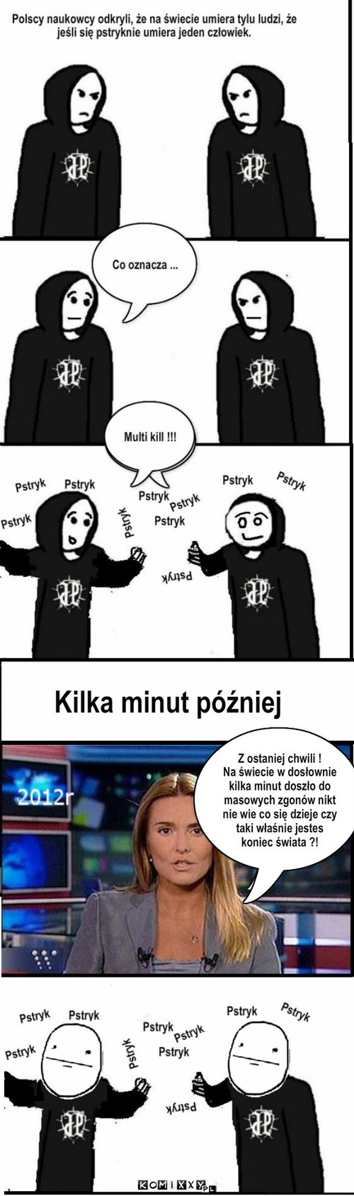 Pstryk  – Kilka minut później Z ostaniej chwili !
Na świecie w dosłownie kilka minut doszło do masowych zgonów nikt nie wie co się dzieje czy taki właśnie jestes koniec świata ?! 