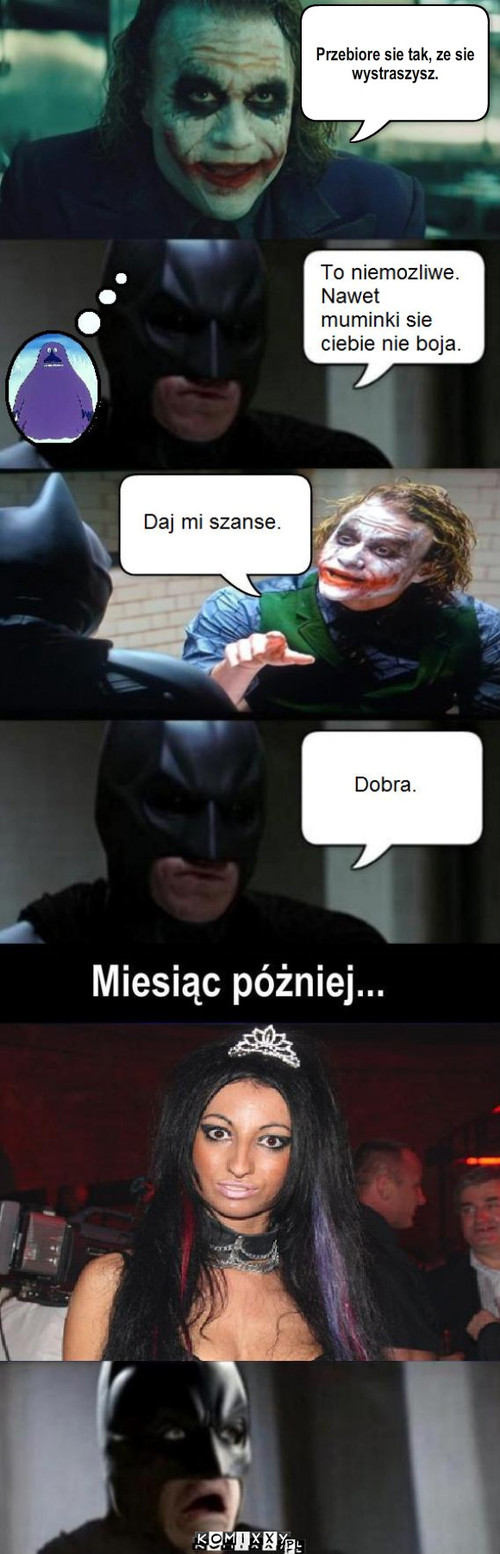 Batman vs Kobyła – Przebiore sie tak, ze sie wystraszysz. 