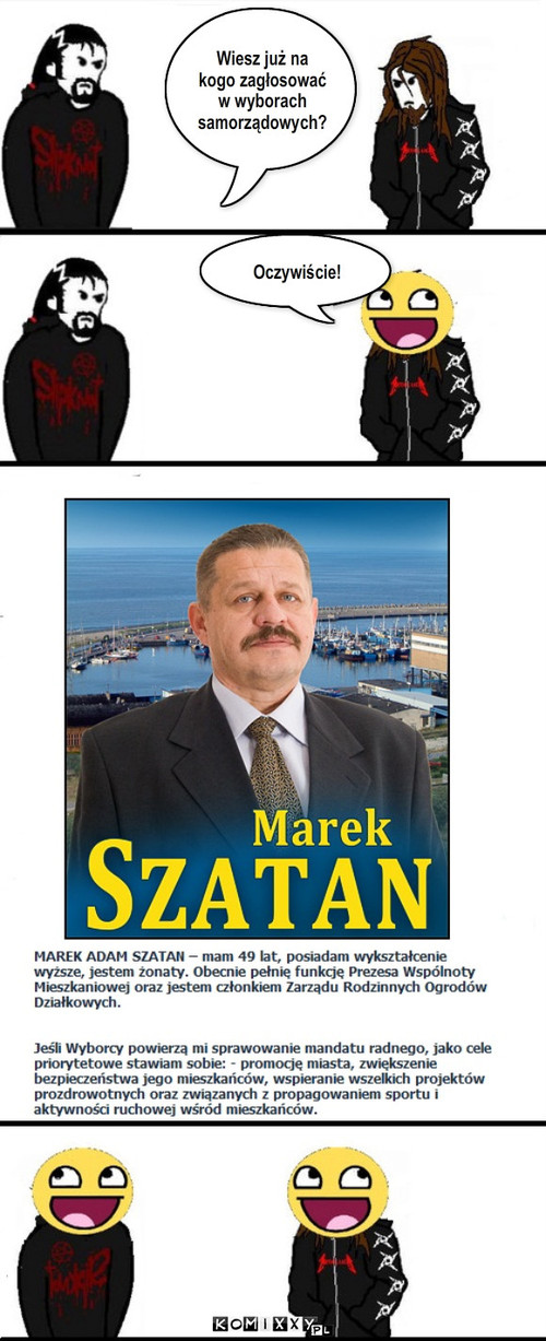 szatan – Wiesz już na kogo zagłosować w wyborach samorządowych? Oczywiście! 