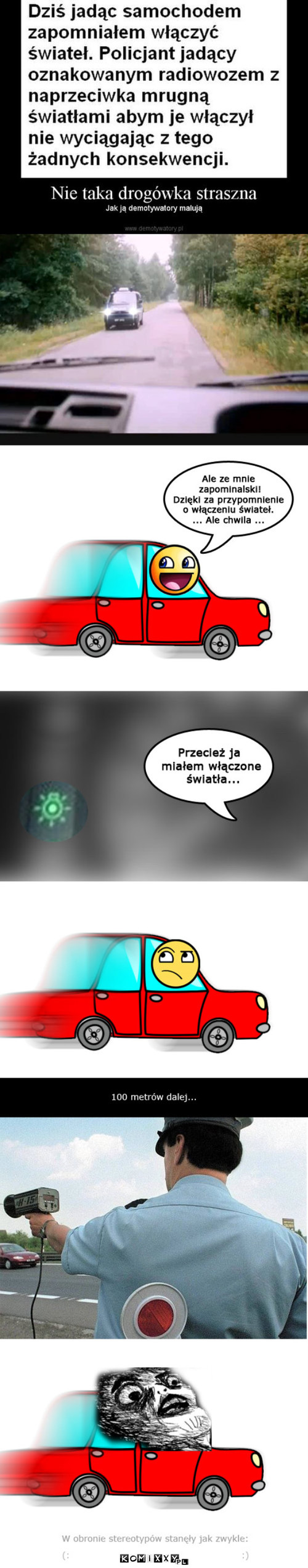 Światełka i Policja –  