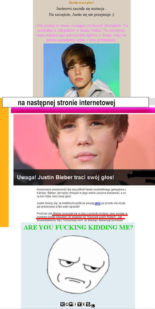 justin bieber – na następnej stronie internetowej 