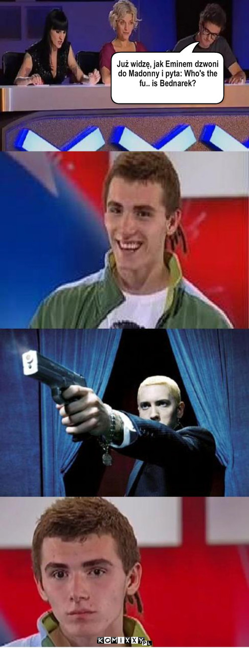 Bednarek vs Eminem – Już widzę, jak Eminem dzwoni do Madonny i pyta: Who's the fu.. is Bednarek? 