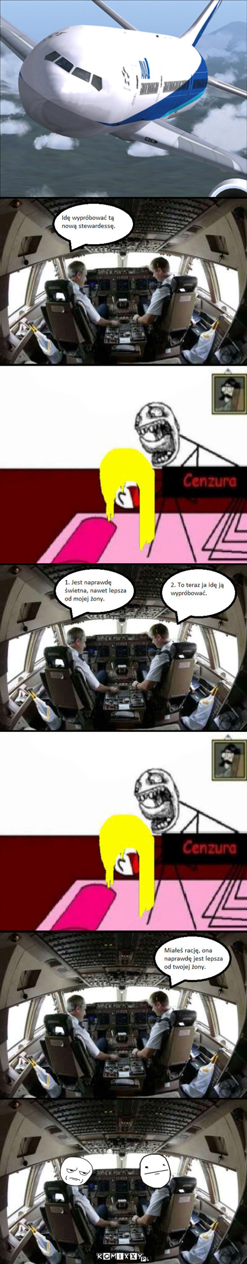 Lot ze stewardessą –  