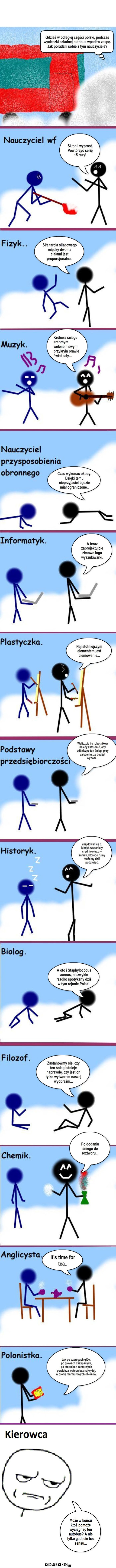 Autobus cz.2 – Może w końcu ktoś pomoże wyciągnąć ten autobus? A nie tylko gadacie bez sensu... 