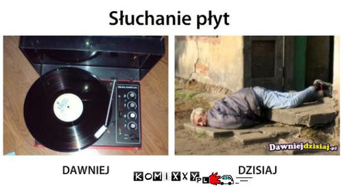 Słuchanie płyt –  