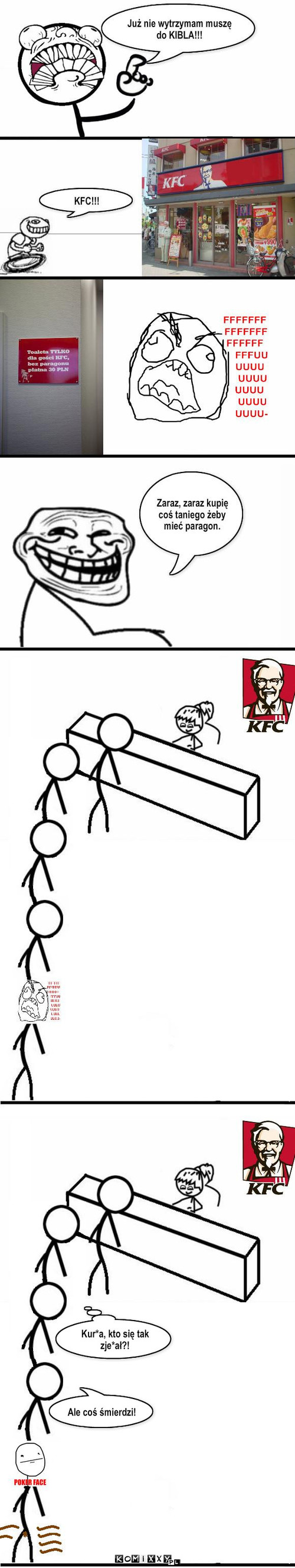 Przygoda w KFC bez Happy End'u – Ale coś śmierdzi! Kur*a, kto się tak zje*ał?! 