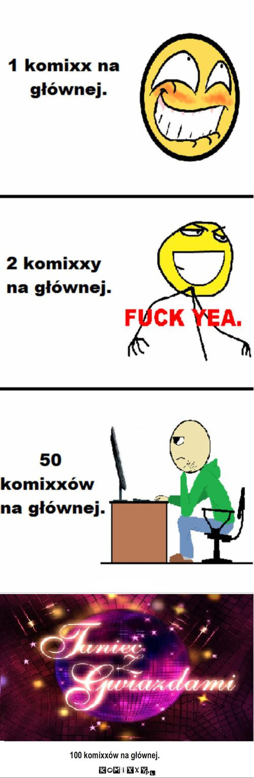 100 komixxów – 100 komixxów na głównej. 