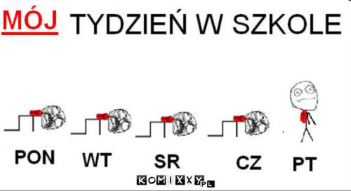 Mój tydzień w szkole –  