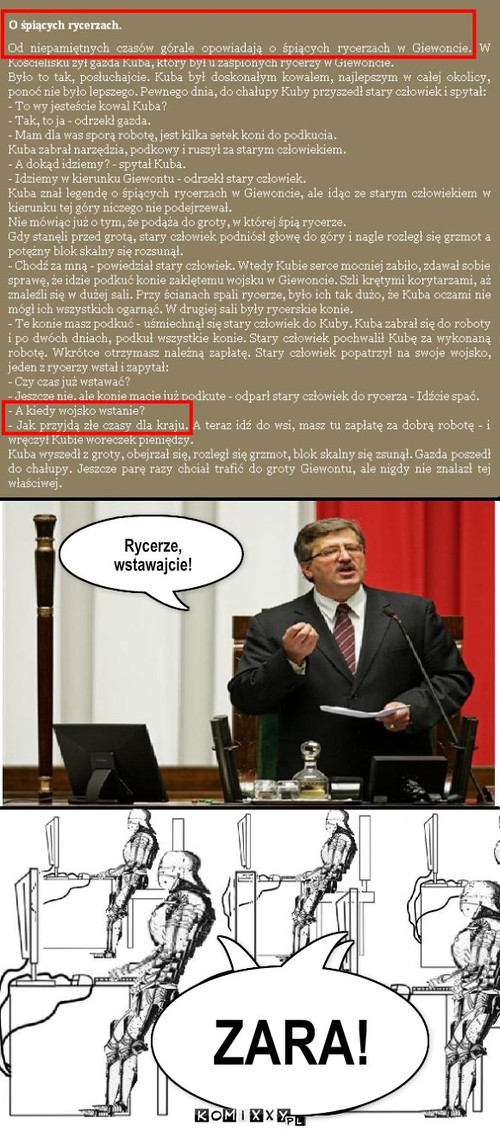 Grający rycerze – Rycerze, wstawajcie! ZARA! 