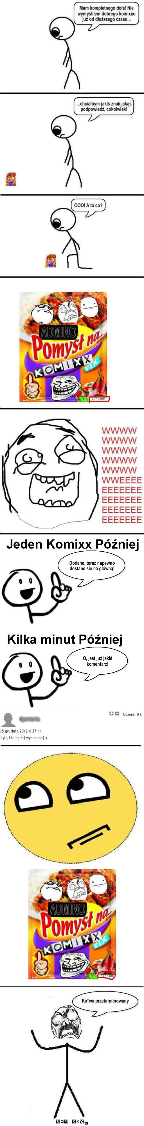 Pomysł na Komixx każdego dnia v2 – Dodane, teraz napewno dostane się na główną! O, jest już jakiś komentarz! 