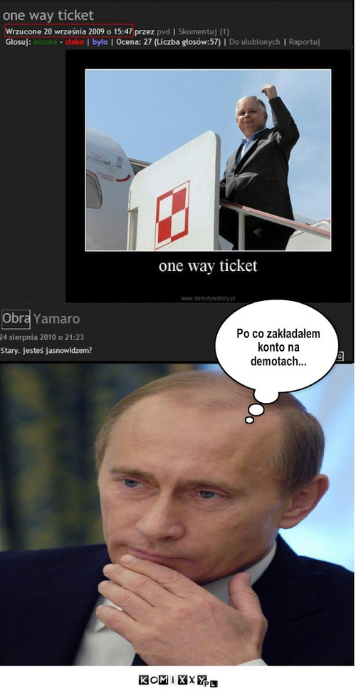 Putin i demoty – Po co zakładałem konto na demotach... 