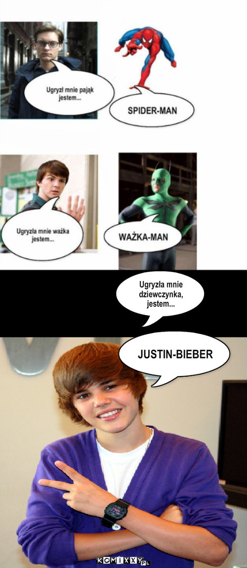 Bieber © – Ugryzła mnie dziewczynka, jestem... JUSTIN-BIEBER 