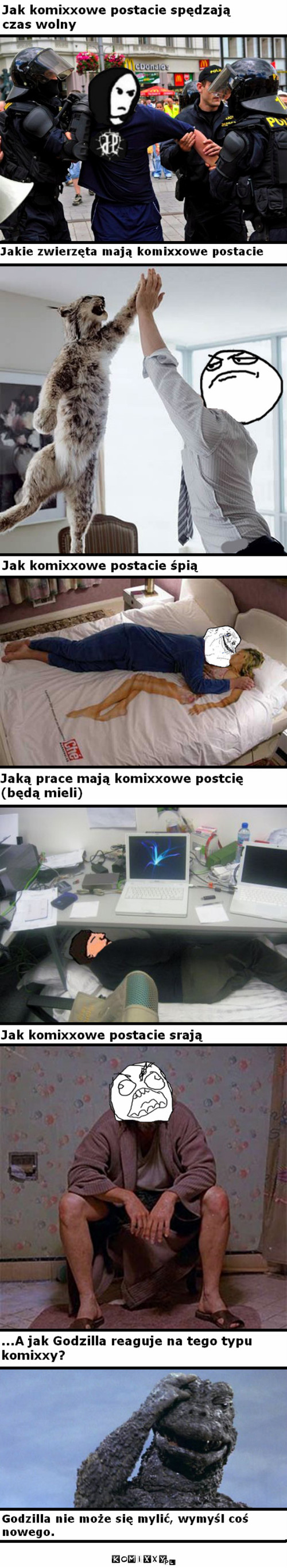 Jak komixxowe postacie –  