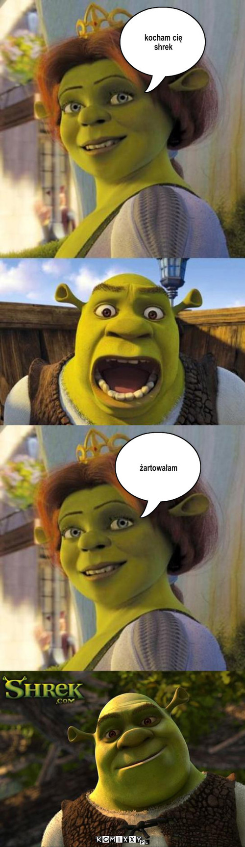 Shrek – kocham cię shrek żartowałam 