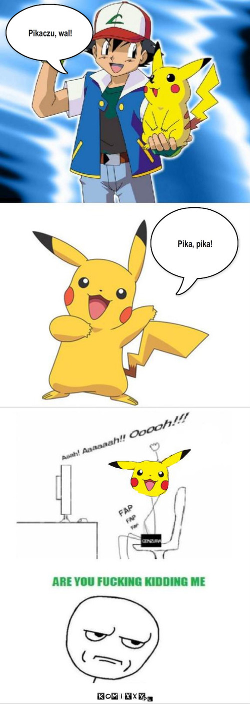 Pikaczu – Pikaczu, wal! Pika, pika! 